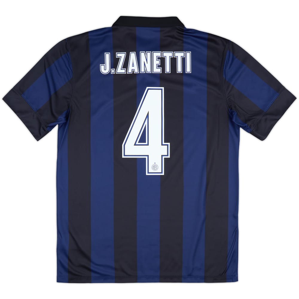 2013-14 Inter Milan Home Shirt J.Zanetti #4 (M)