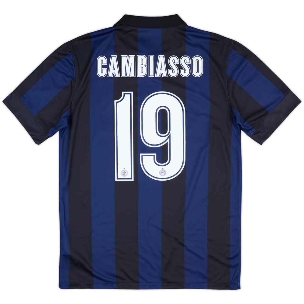 2013-14 Inter Milan Home Shirt Cambiasso #19 (M)