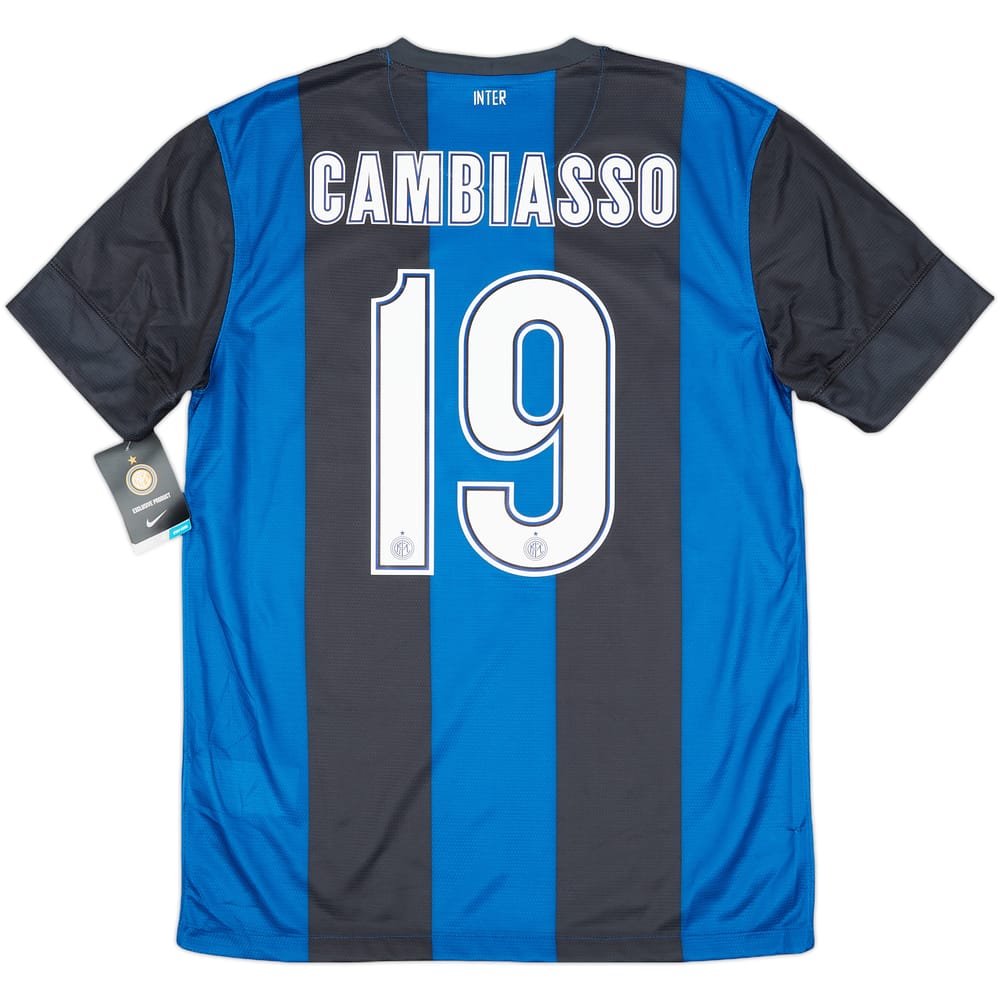 2012-13 Inter Milan Home Shirt Cambiasso #19 (M)