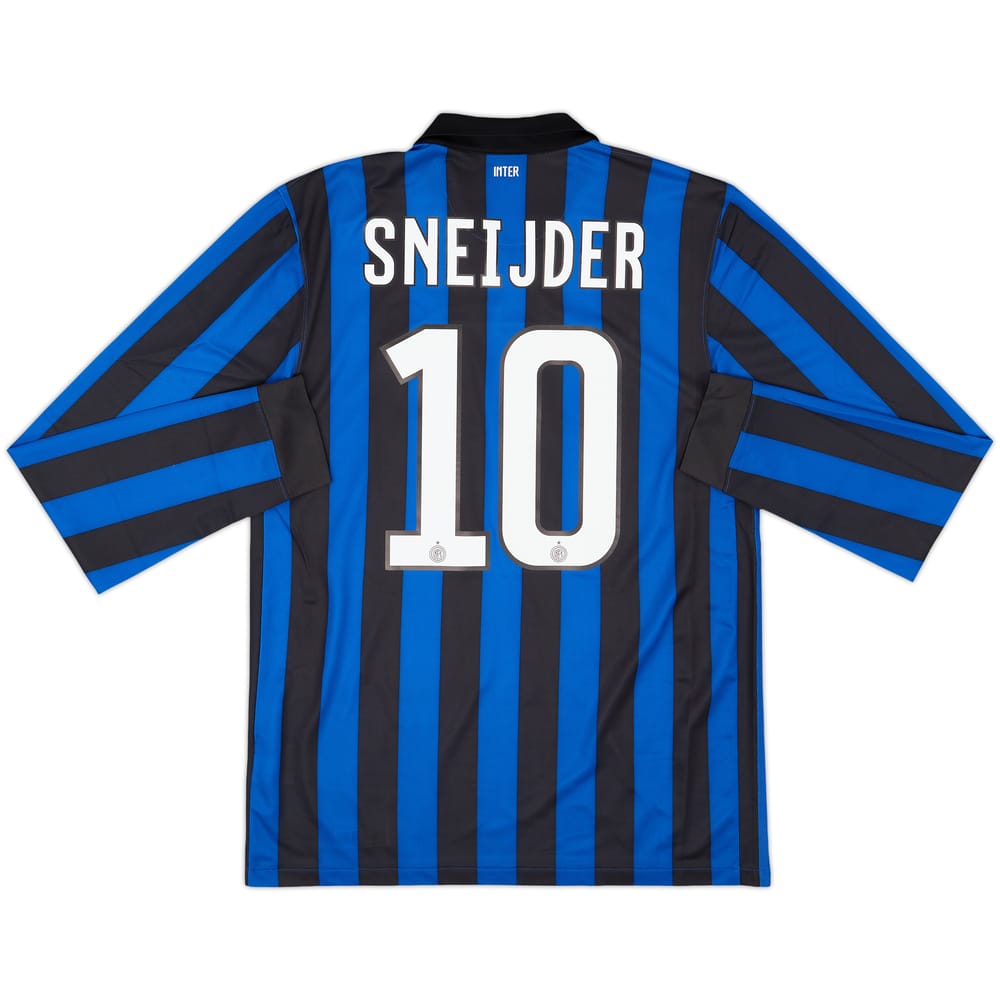 2011-12 Inter Milan Home L/S Shirt Sneijder #10 (M)