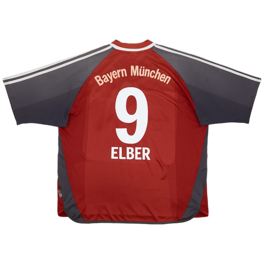 2001-02 Bayern Munich Home Shirt Elber #9 - 4/10 - (XL)