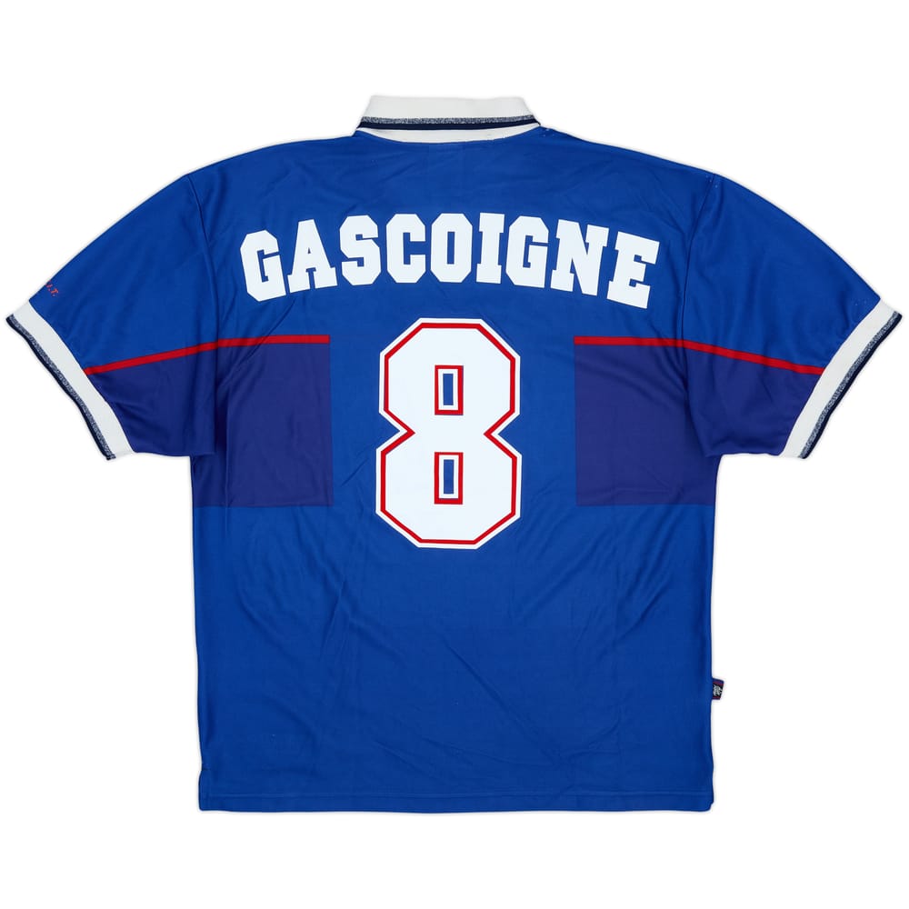 1997-99 Rangers Home Shirt Gascoigne #8 - 6/10 - (L)