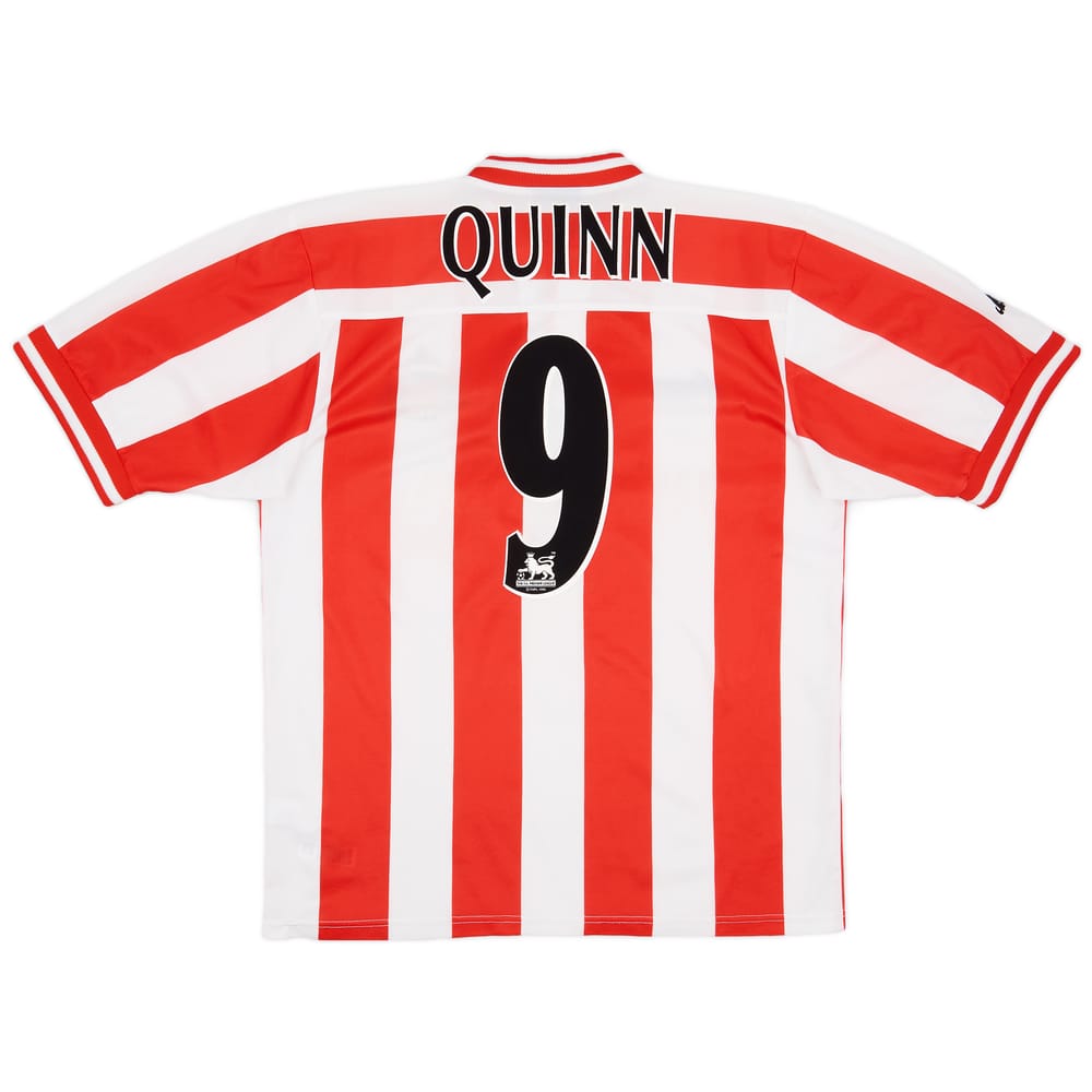 1999-00 Sunderland Home Shirt Quinn #9 - 8/10 - (M)