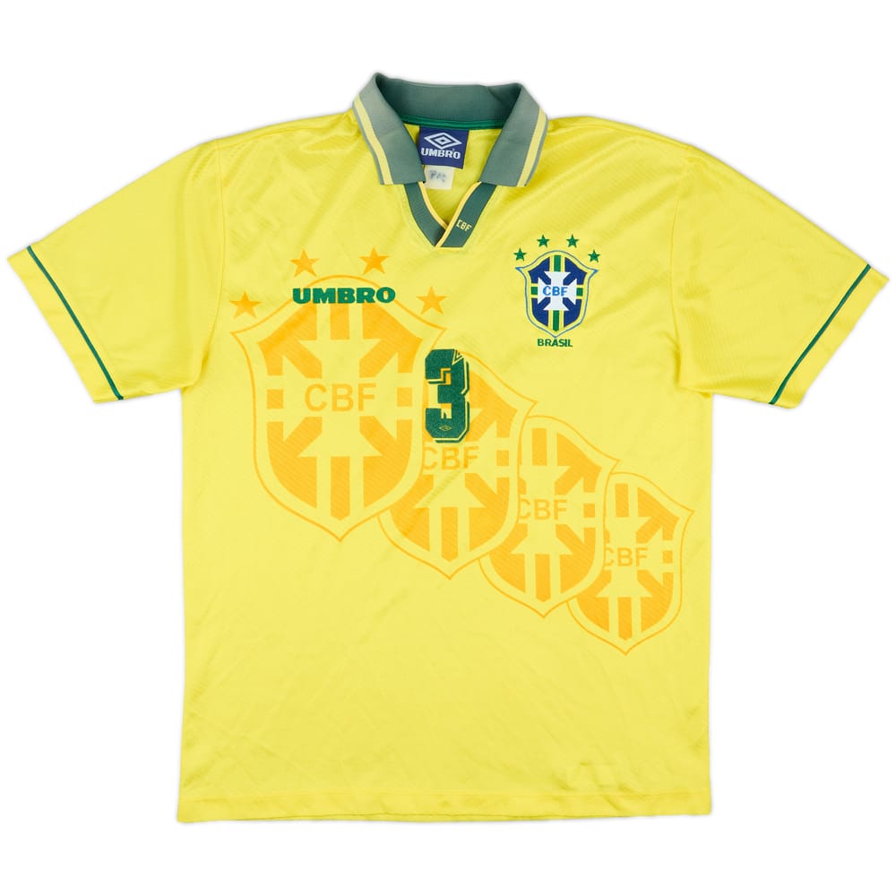1994 Brazil Match Issue Home Shirt #3