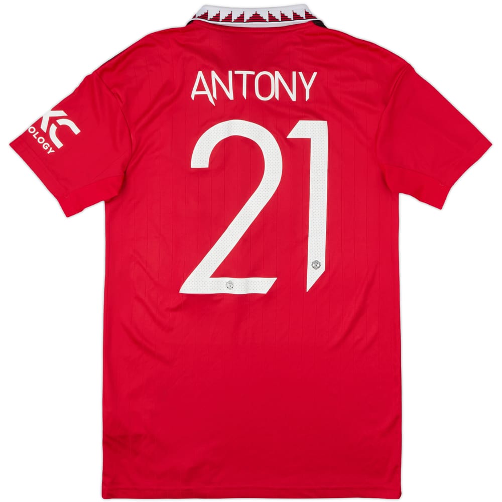 2022-23 Manchester United Home Shirt Antony #21 - 8/10 - (S)