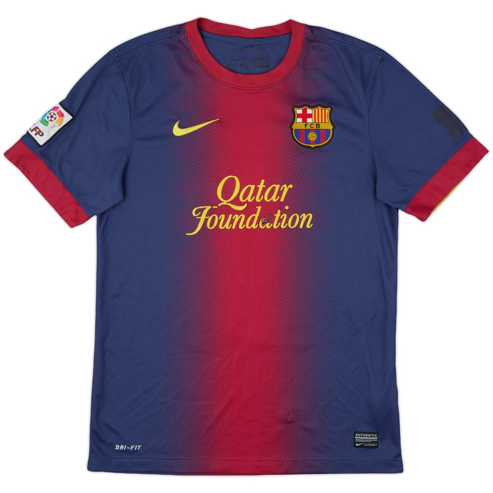2012-13 Barcelona Home Shirt - 4/10 - (S)