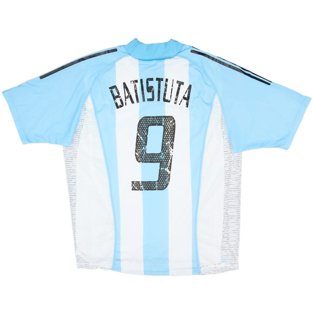 2002-04 Argentina Player Issue Home Shirt Batistuta #9 - 5/10 - (L)