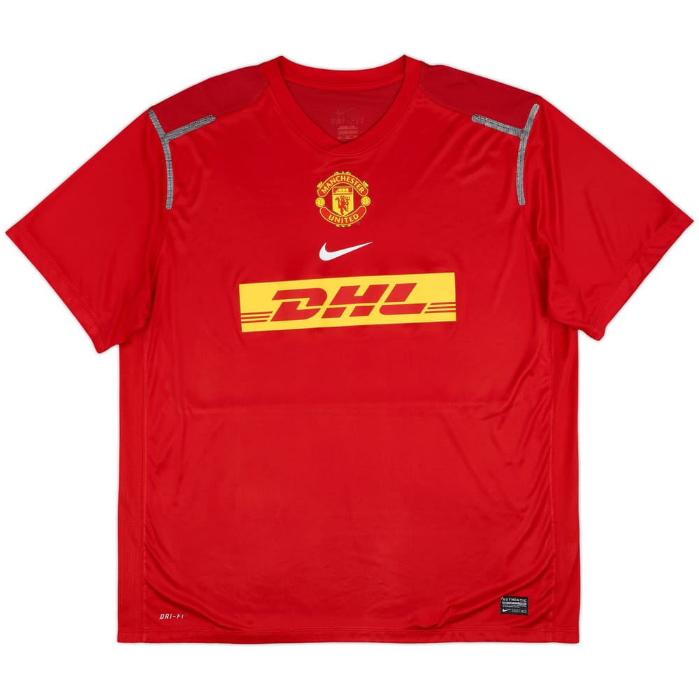 2012-13 Manchester United Player Issue Nike Training Shirt - 7/10 - (XXL)