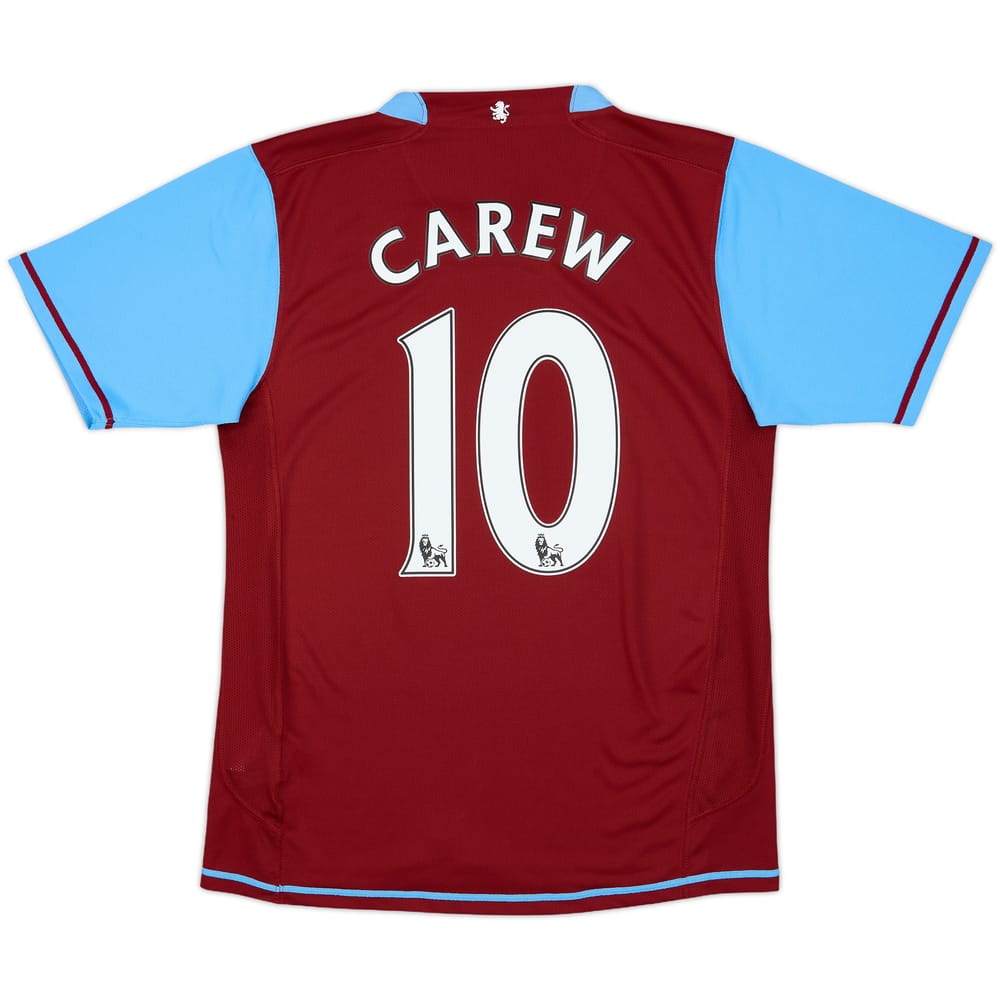 2007-08 Aston Villa Home Shirt Carew #10 - 9/10 - (S)