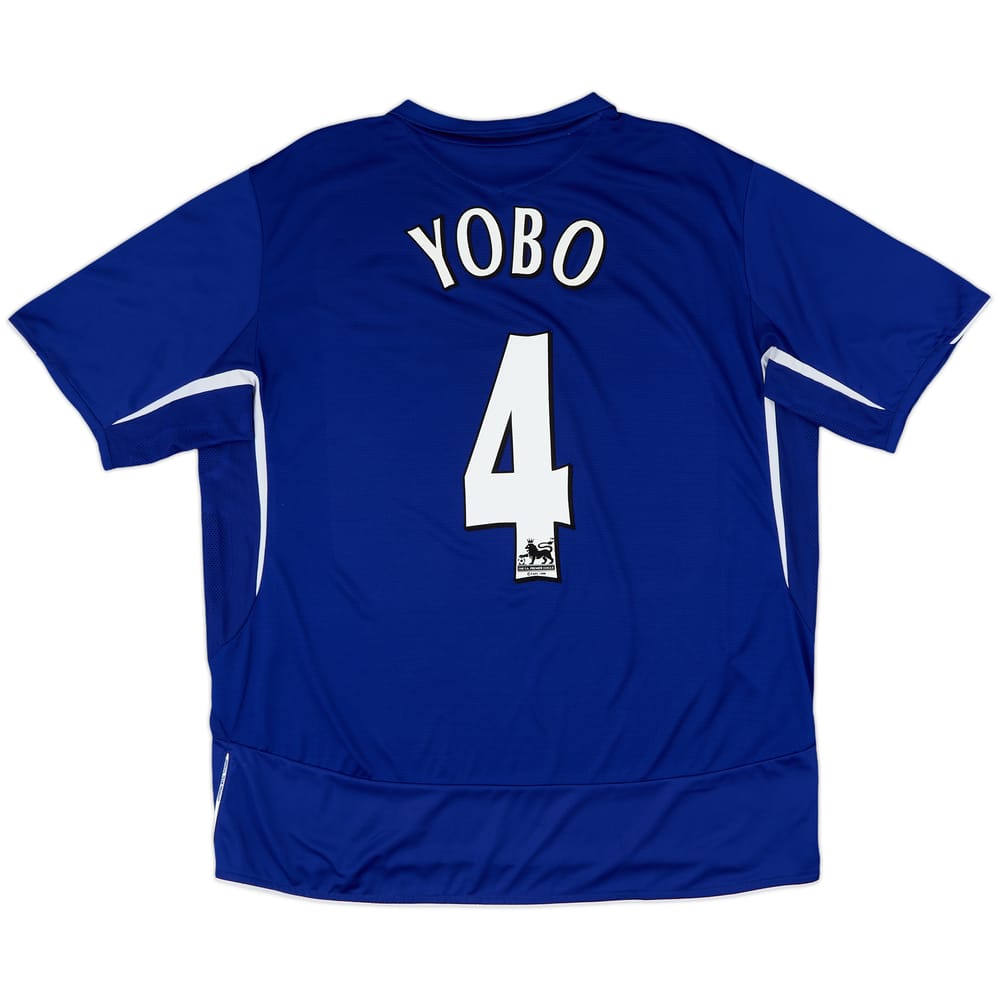 2005-06 Everton Home Shirt Yobo #4 - 5/10 - (XXL)