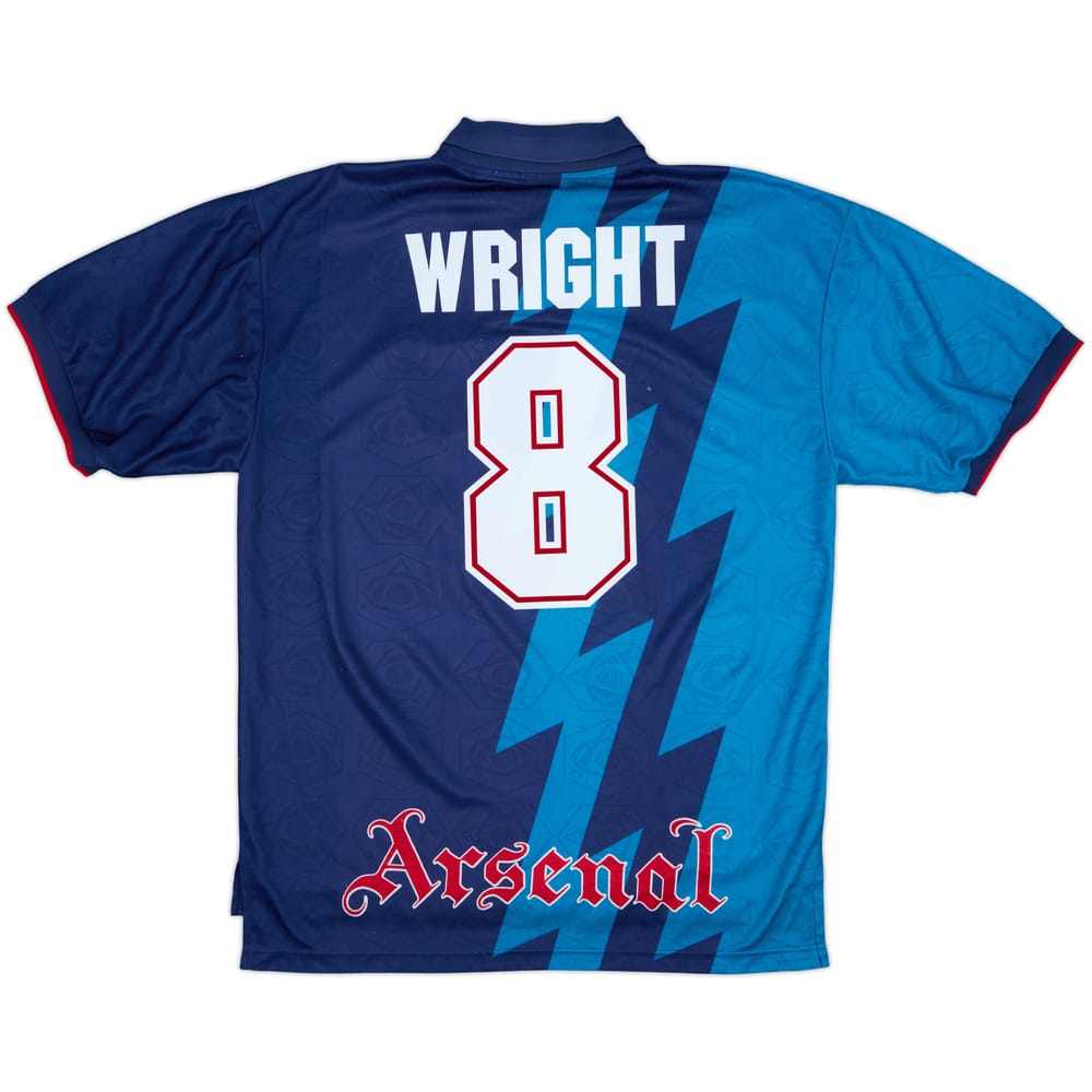 1995-96 Arsenal Away Shirt Wright #8 - 8/10 - (XL)