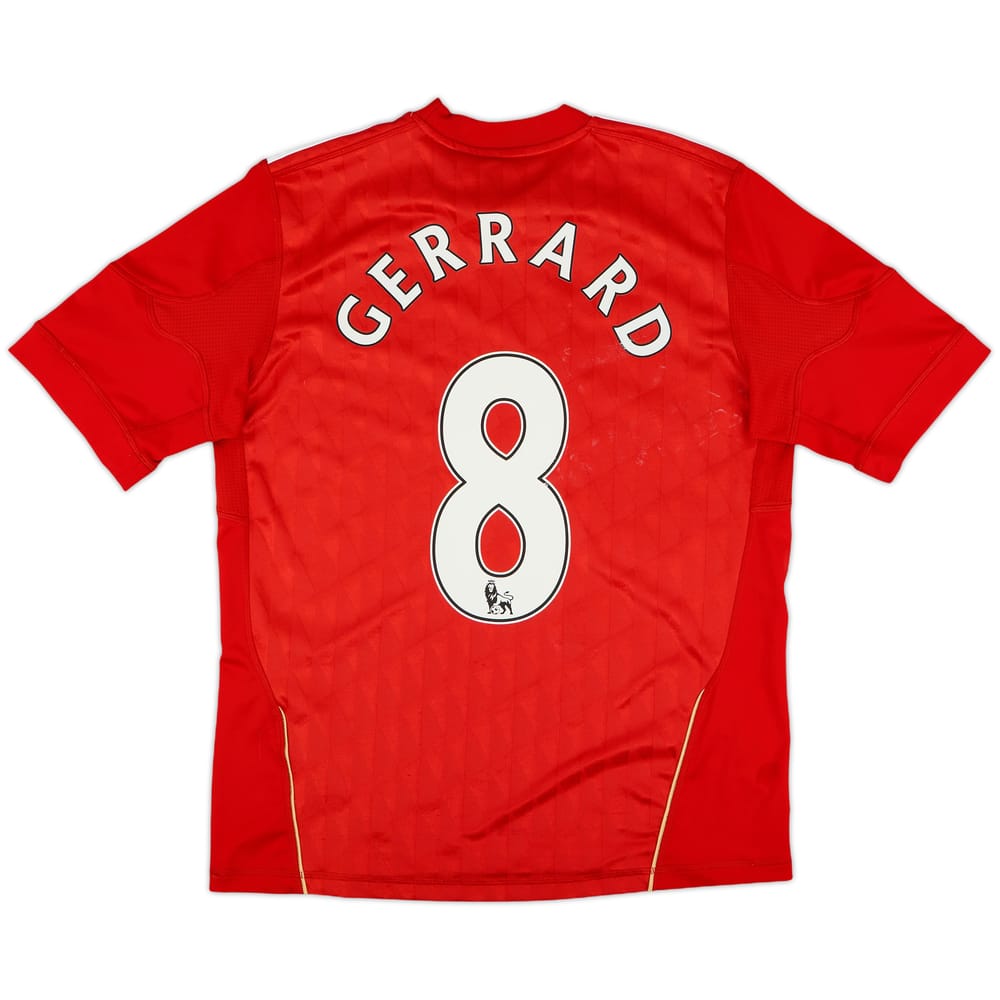 2010-12 Liverpool Home Shirt Gerrard #8 - 7/10 - (L.Boys)