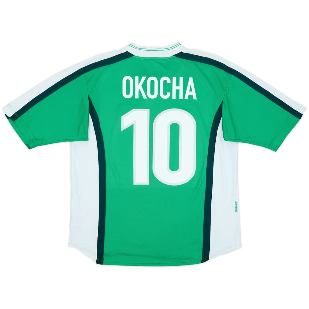 1998-00 Nigeria Home Shirt Okocha #10 - 9/10 - (L)