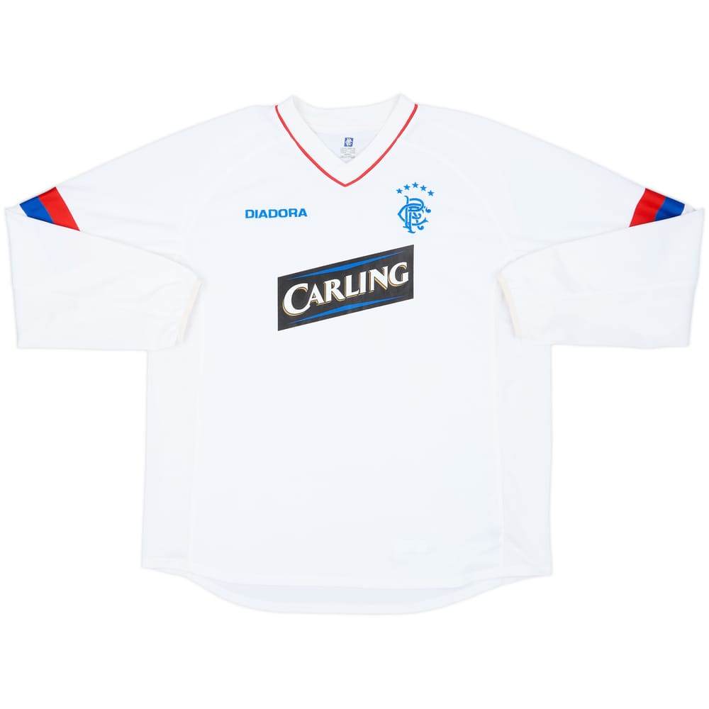 2002-03 Rangers Third L/S Shirt - 9/10 - (XL)