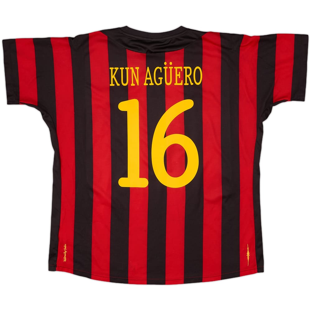 2011-12 Manchester City Away Shirt Kun Aguero #16 - 7/10 - (XL)