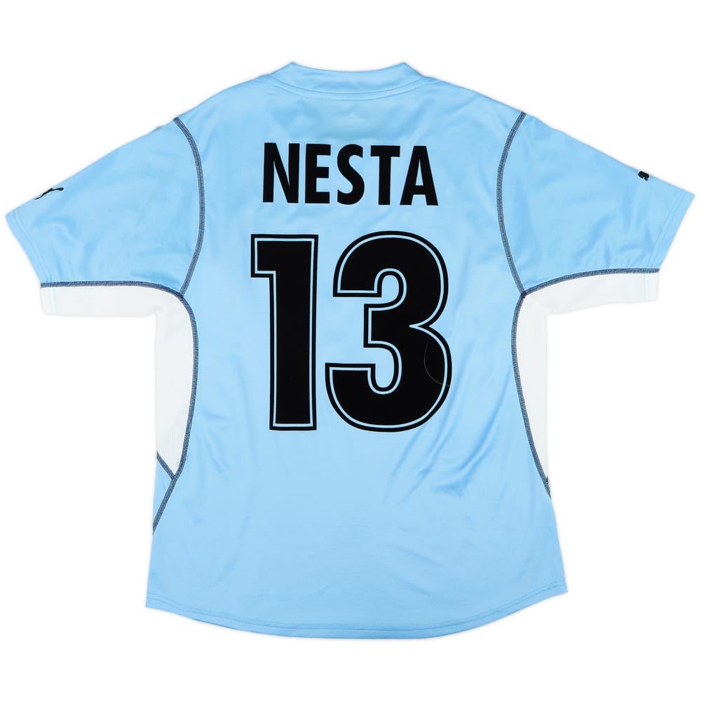 2001-02 Lazio Home Shirt Nesta #13 - 8/10 - (M)