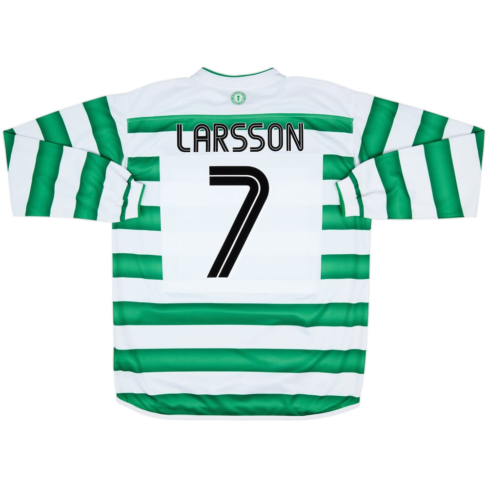 2003-04 Celtic Home L/S Shirt Larsson #7 - 5/10 - (L)