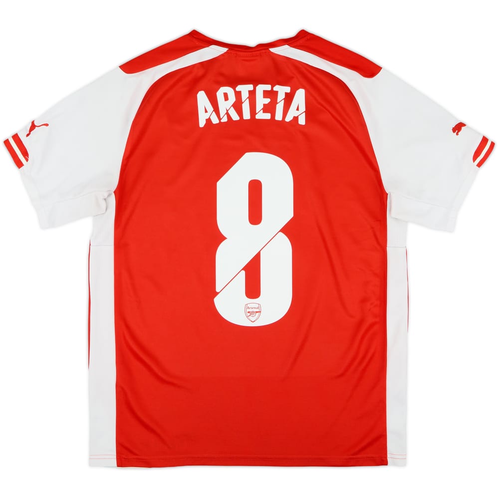 2014-15 Arsenal Home Shirt Arteta #8 - 8/10 - (M)