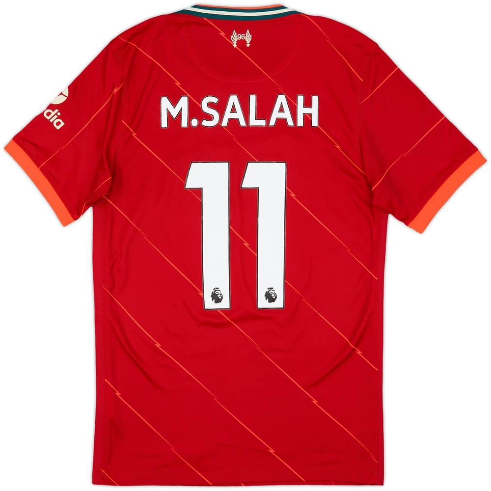 2021-22 Liverpool Home Shirt Salah #11 - 9/10 - (S)