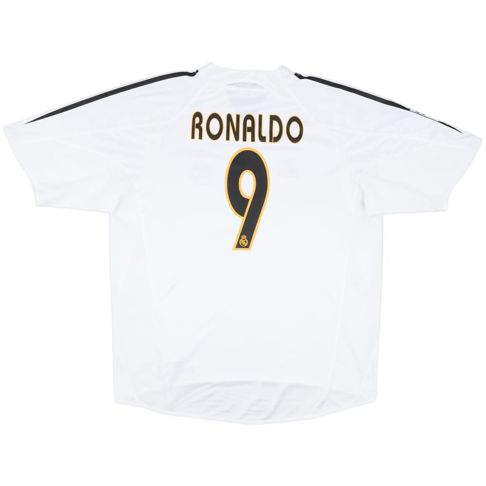 2004-05 Real Madrid Home Shirt Ronaldo #9 - 8/10 - (L)