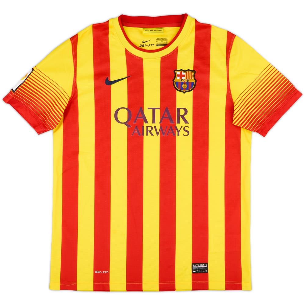 2013-15 Barcelona Away Shirt - 9/10 - (XL.Boys)
