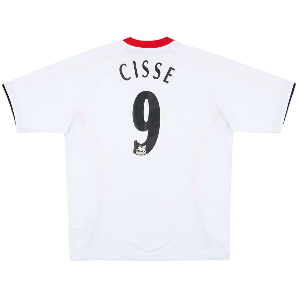 2005-06 Liverpool Away Shirt Cisse #9 - 8/10 - (L)