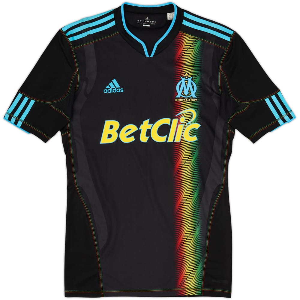 2010-11 Olympique Marseille Player Issue Techfit Third Shirt - 4/10 - (L)