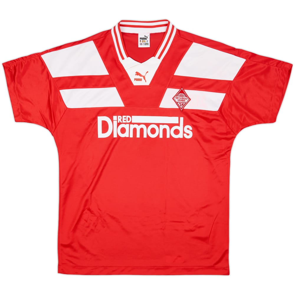 1990-91 Urawa Red Diamonds Home Shirt - 7/10 - (L)
