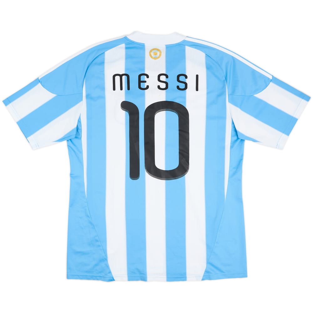 2010-11 Argentina Home Shirt Messi #10 - 6/10 - (L)