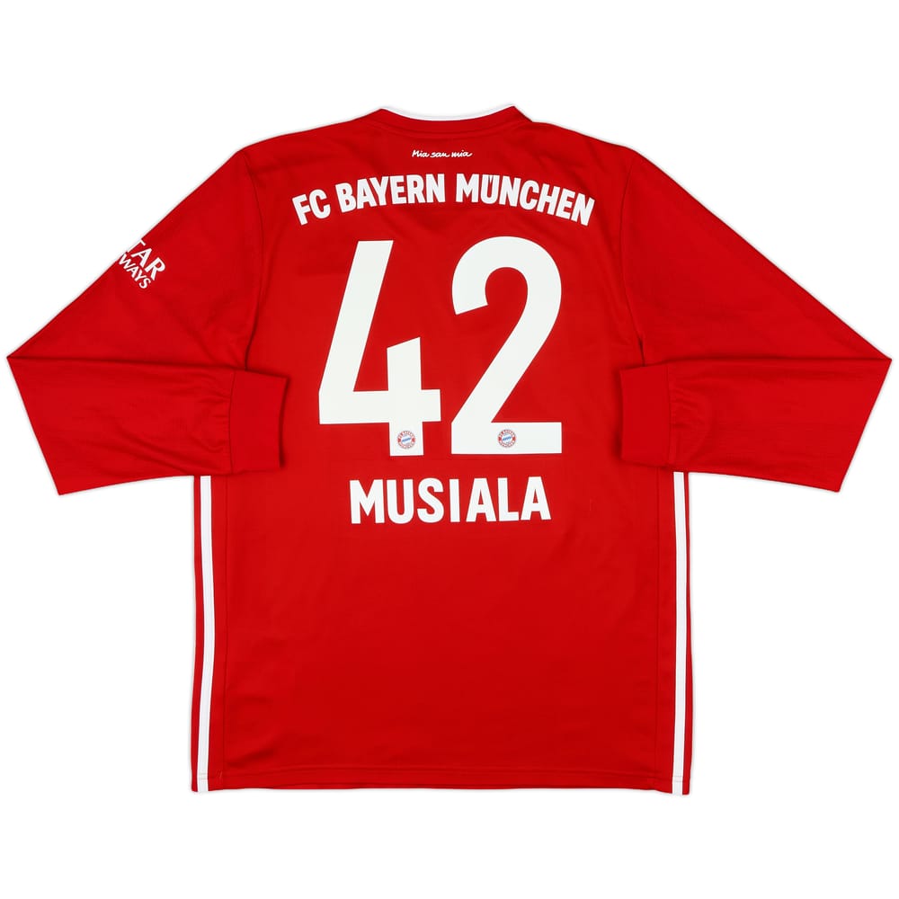 Camiseta de local del Bayern Munich 2020-21 L/S Musiala #42 - 9/10 - (L)