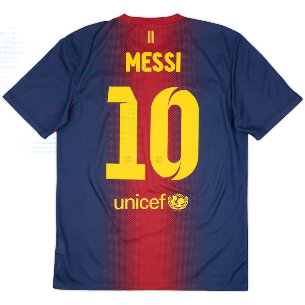 2012-13 Barcelona Basic Home Shirt Messi #10 - 9/10 - (M)
