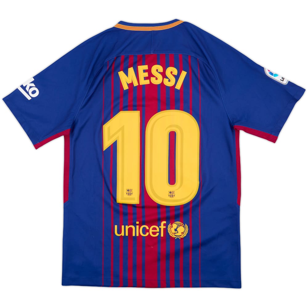 2017-18 Barcelona Home Shirt Messi #10 - 8/10 - (S)