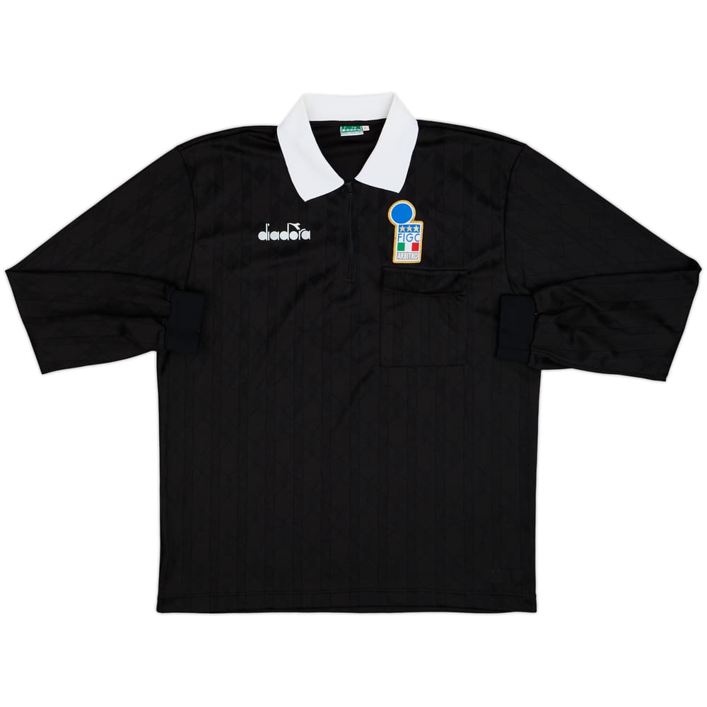 1990s Italy FIGC Diadora Referee L/S Shirt - 9/10 - (XL)