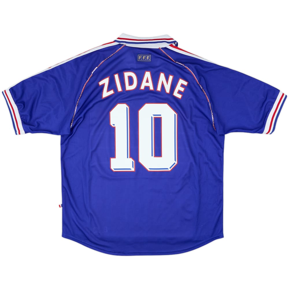 1998-00 France Home Shirt Zidane #10 - 8/10 - (XL)