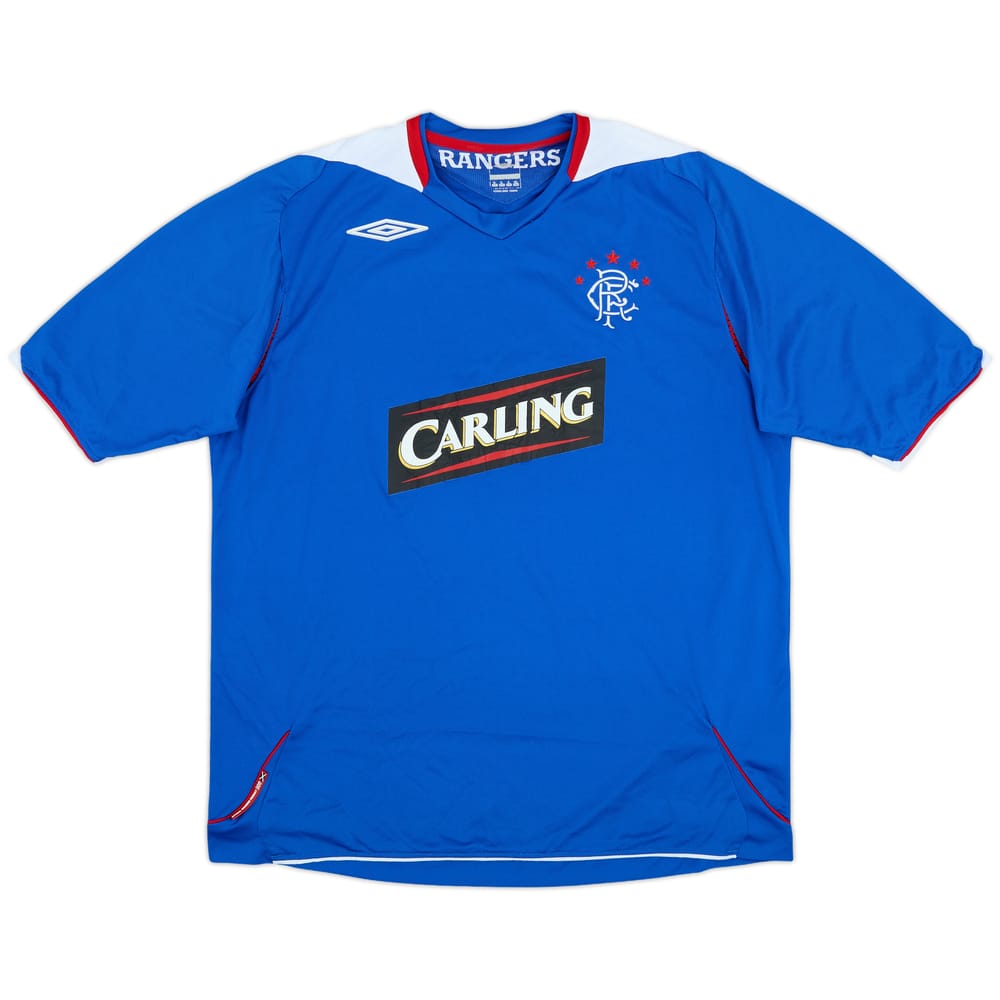 2006-07 Rangers Home Shirt - 6/10 - (XL)