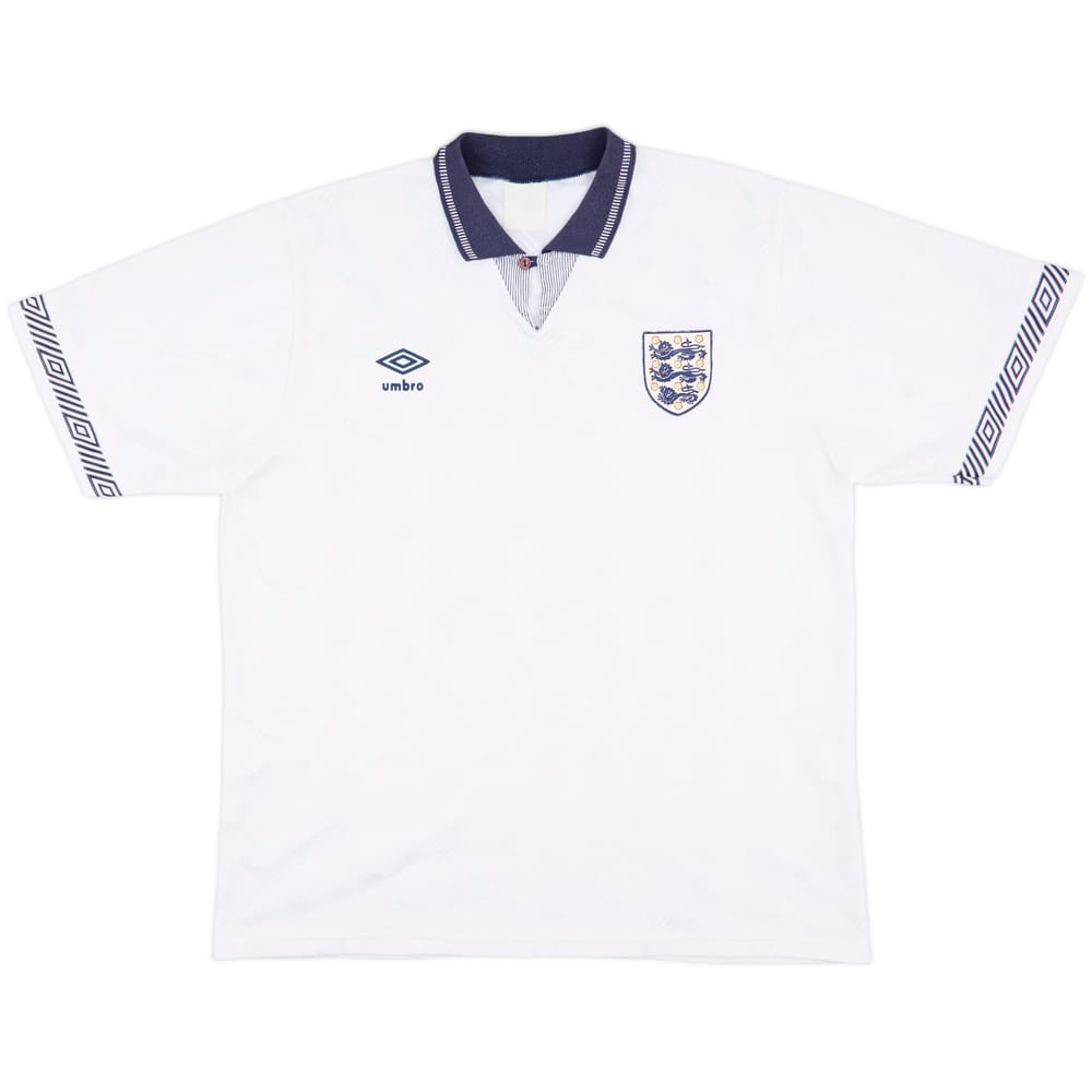 1990-92 England Home Shirt - 9/10 - (XL)
