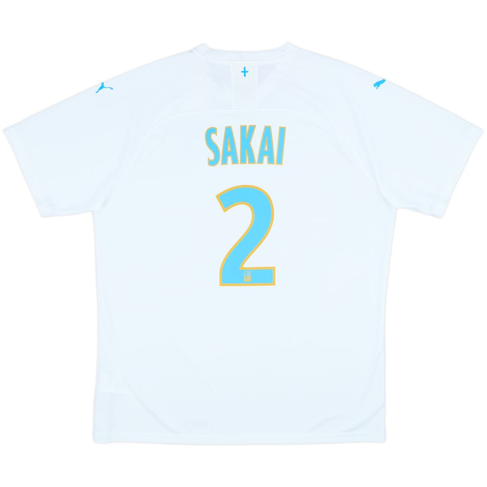 2019-20 Olympique Marseille Authentic Home Shirt Sakai #2 (XXL)