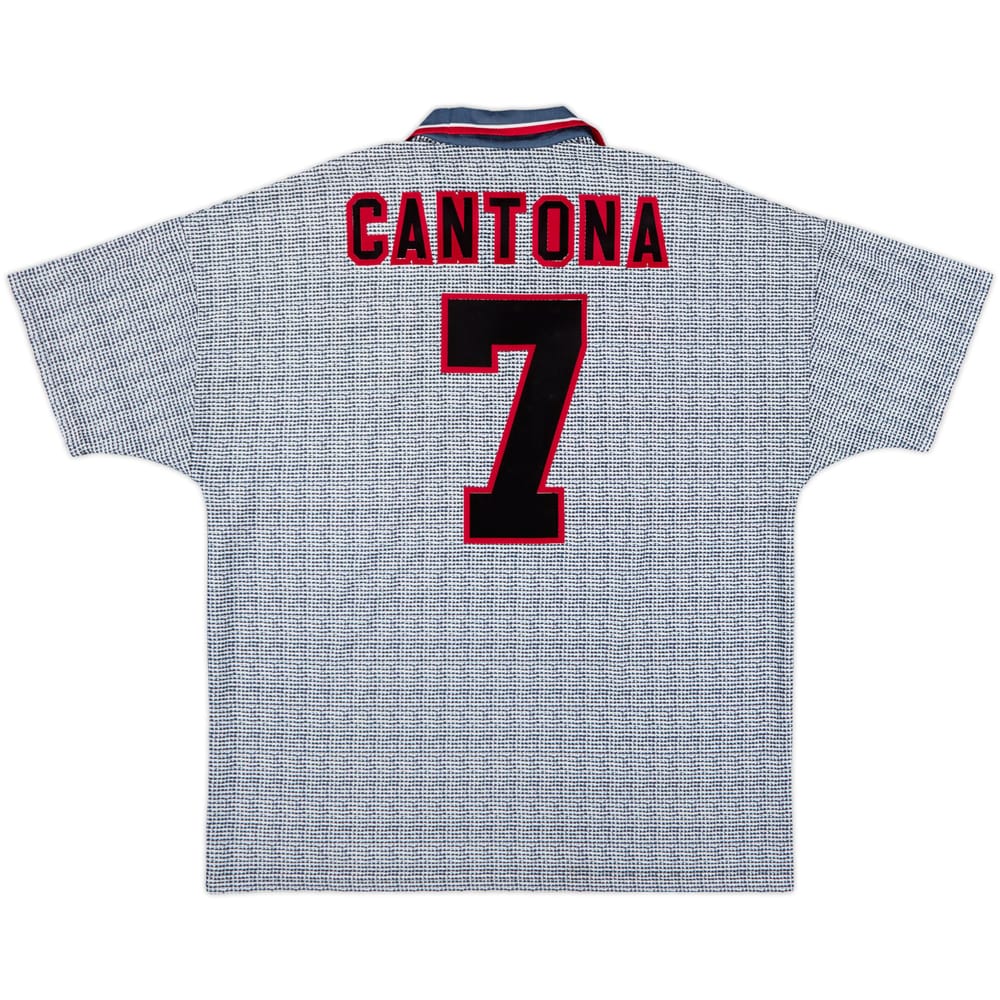 1995-96 Manchester United Away Shirt Cantona #7 - 8/10 - (XL)