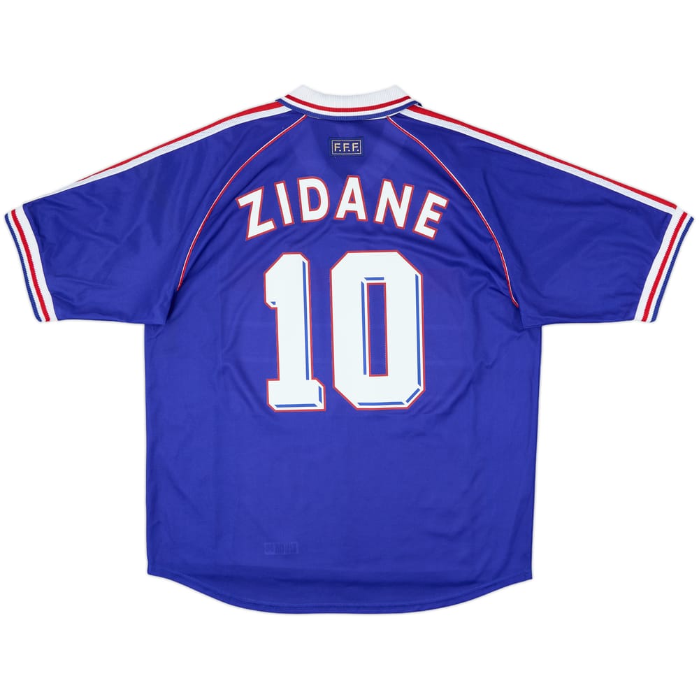 1998-00 France Home Shirt Zidane #10 - 8/10 - (XL)