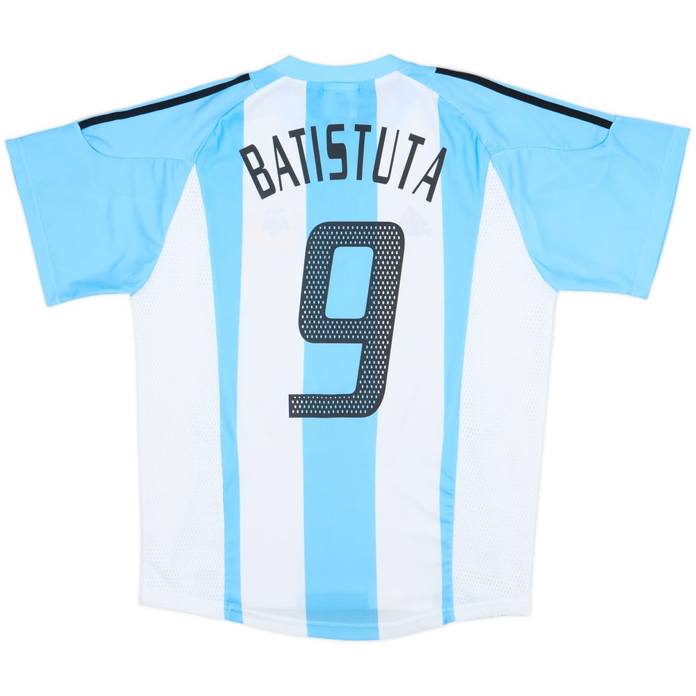 2002-04 Argentina Home Shirt Batistuta #9 - 10/10 - (S)