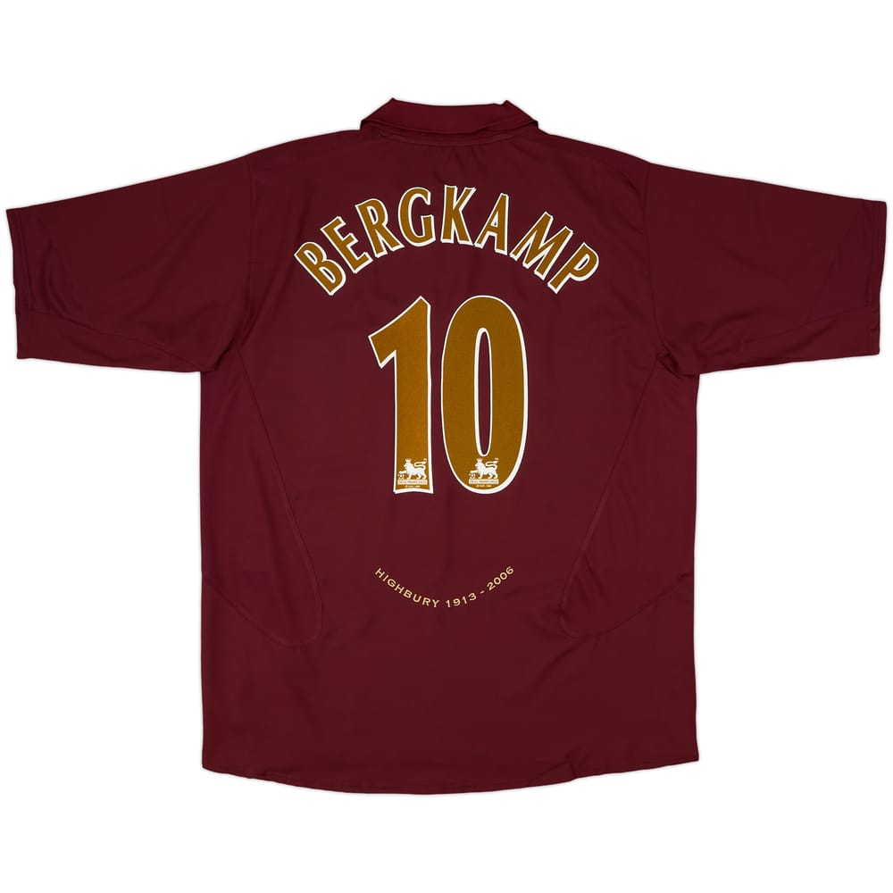 2005-06 Arsenal Home Shirt Bergkamp #10 (XXL)