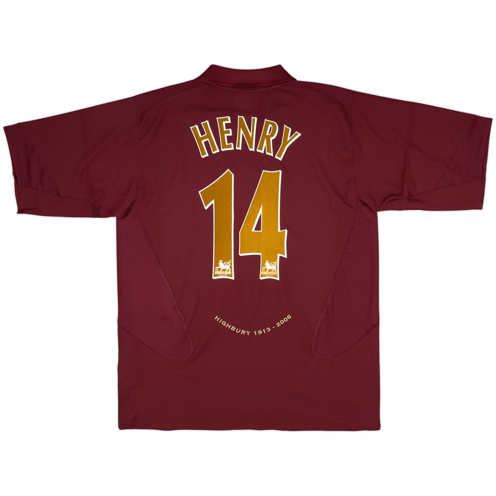 2005-06 Arsenal Home Shirt Henry #14 (XL)