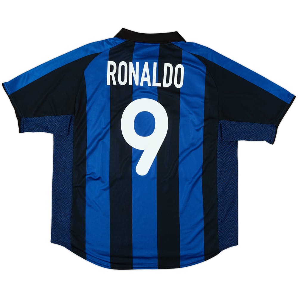 2001-02 Inter Milan Home Shirt Ronaldo #9 - 8/10 - (XL)