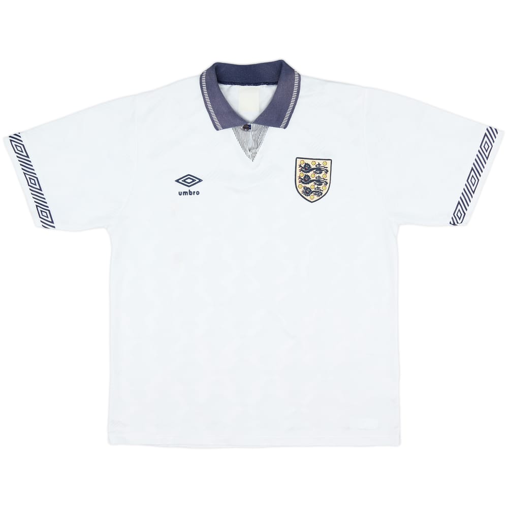 1990-92 England Home Shirt - 6/10 - (L)