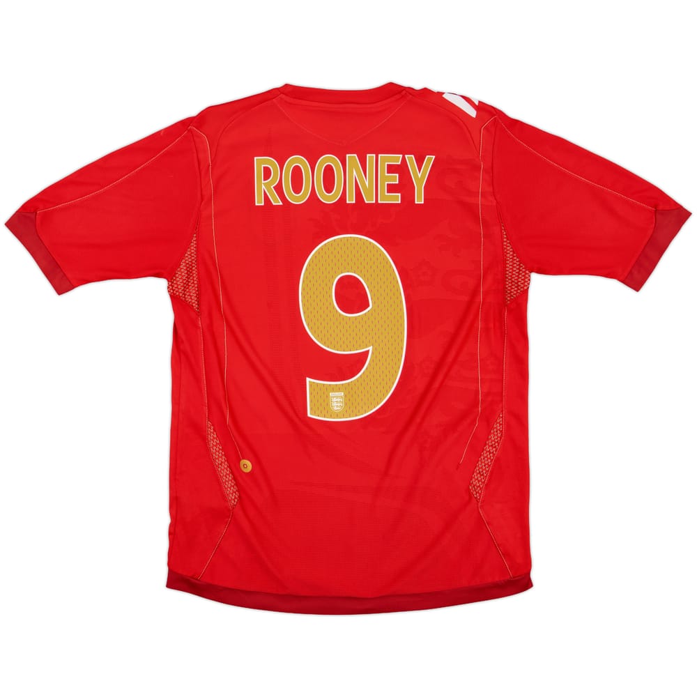 2006-08 England Away Shirt Rooney #9 - 7/10 - (M)