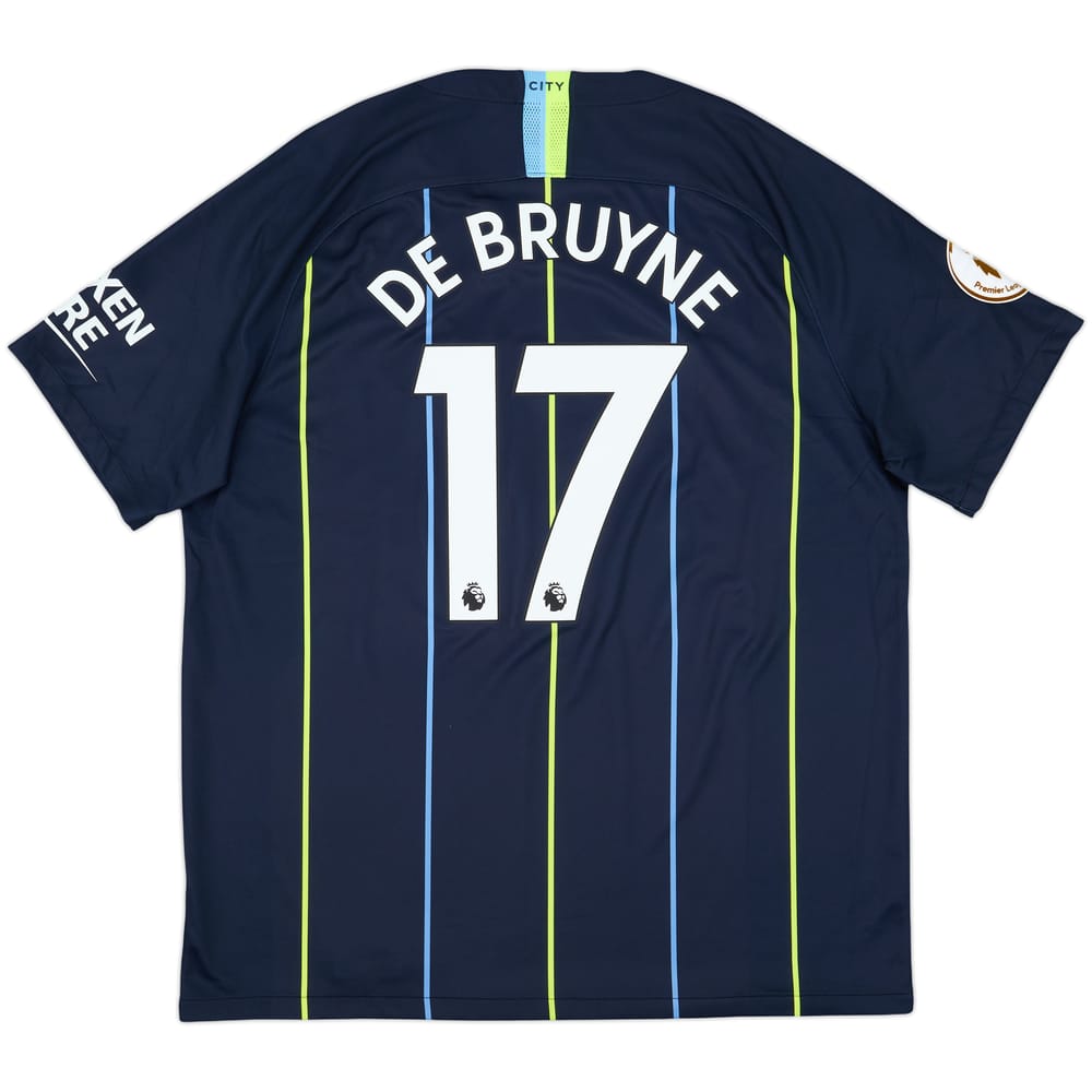 2018-19 Manchester City Away Shirt De Bruyne #17 - 8/10 - (XXL)