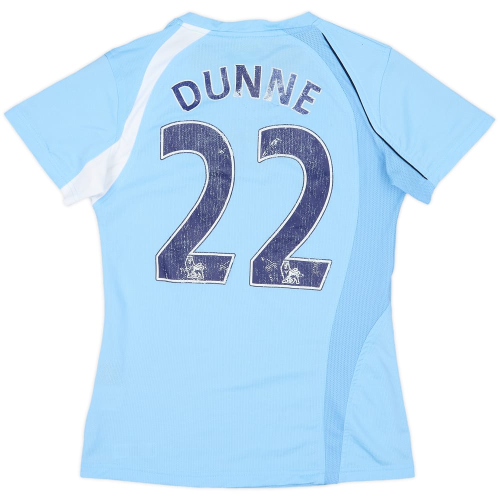 2008-09 Manchester City Home Shirt Dunne #22 - 5/10 - (Women's M)