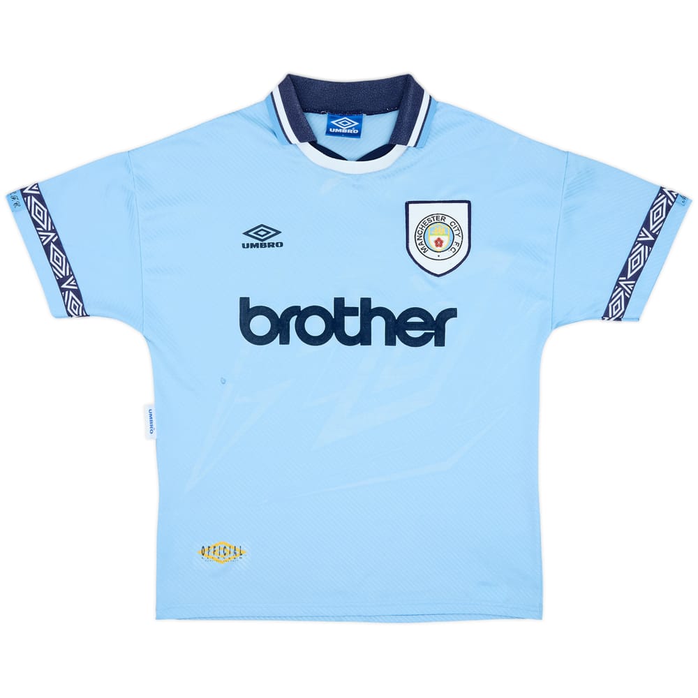 1993-95 Manchester City Home Shirt - 5/10 - (L)