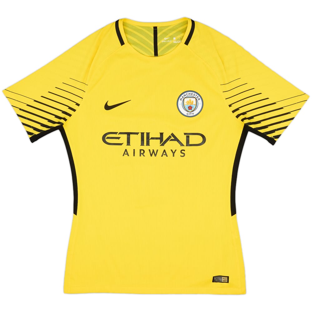2017-18 Manchester City Authentic GK S/S Shirt - 9/10 - (L)