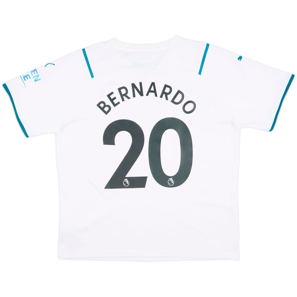 2021-22 Manchester City Away Shirt Bernardo #20 - 8/10 - (XL)